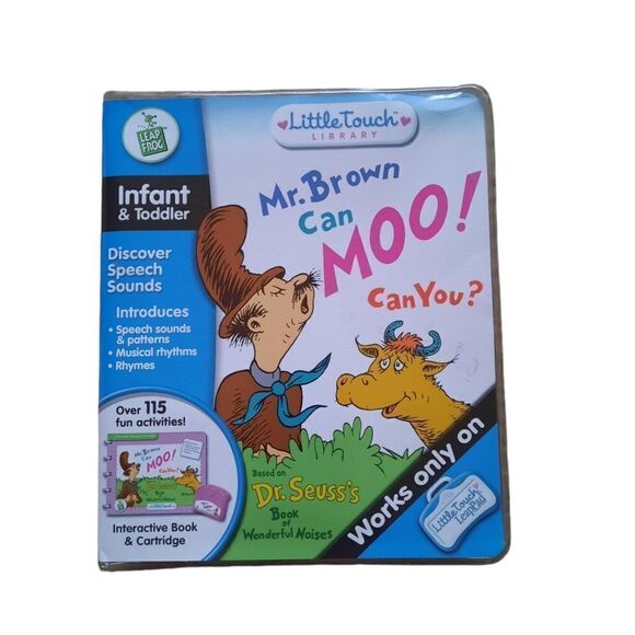 LeapFrog LittleTouch LeapPad  Educational Book Dr Seuss Mr Brown Can Moo - Picture 1 of 3
